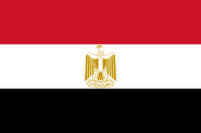 The flag of Egypt