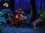 Timon and Pumbaa saying their goodbyes