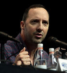 Tony Hale speaks at the 2018 WonderCon.