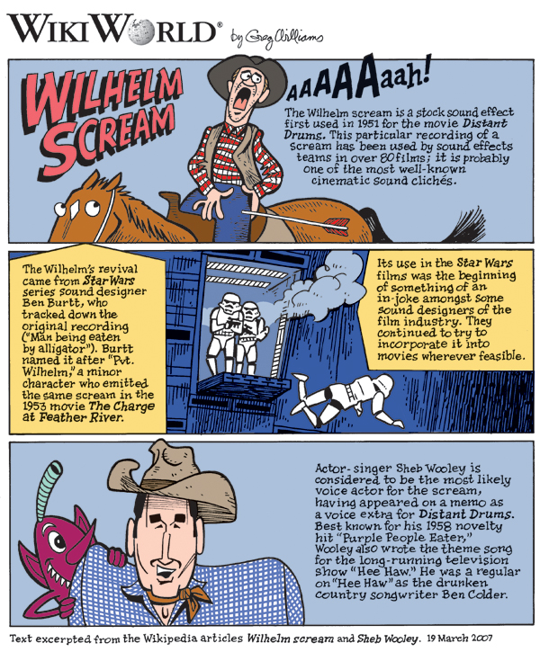 Wilhelm scream, Disney Wiki