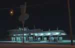 Flo's Cafe at Night