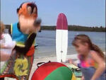 Goofy and Tiffany Burton in Beach Party at Walt Disney World