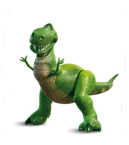 Personagem de desenho animado de dinossauro tiranossauro rex