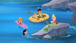 Marina, Izzy, Cubby, Jake, and Captain Hook in Mermaid disguise