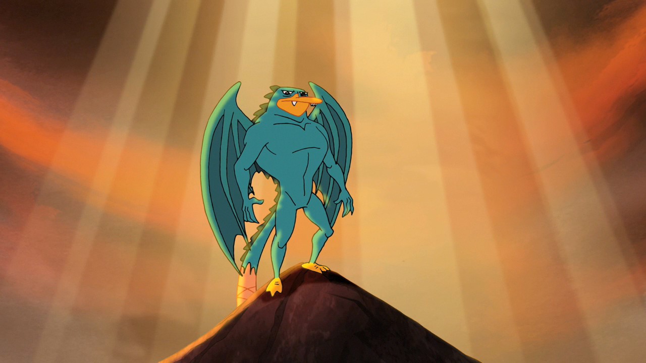 perry the platypus as a dragon