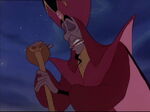Jafar holding his Snake Staff in The Return of Jafar