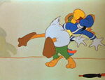 José hugs Donald tightly which is a Brazilian handshake, instead of a plain handshake to Donald.