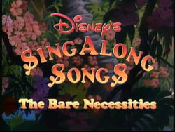 Sing Along Songs - The Bare Necessities (VHS) Volume One 5017182058120
