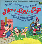 The Three Little Wolves (or rather, two of them and Li'l Wolf) on the cover of the vinyl adaptation.