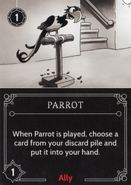 Parrot card in the game Disney Villainous