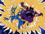 Pain and Panic in their promotional poses, mid-blast from Hades.