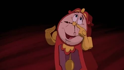 Cogsworth in Beauty and the Beast.
