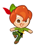 Peter Pan as a cookie in Cookie Run: Kingdom