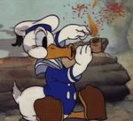 Donald Duck Smoking
