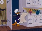 Donald reading a newspaper