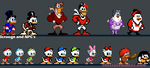 DuckTales (video game) and DuckTales Remastered sprites