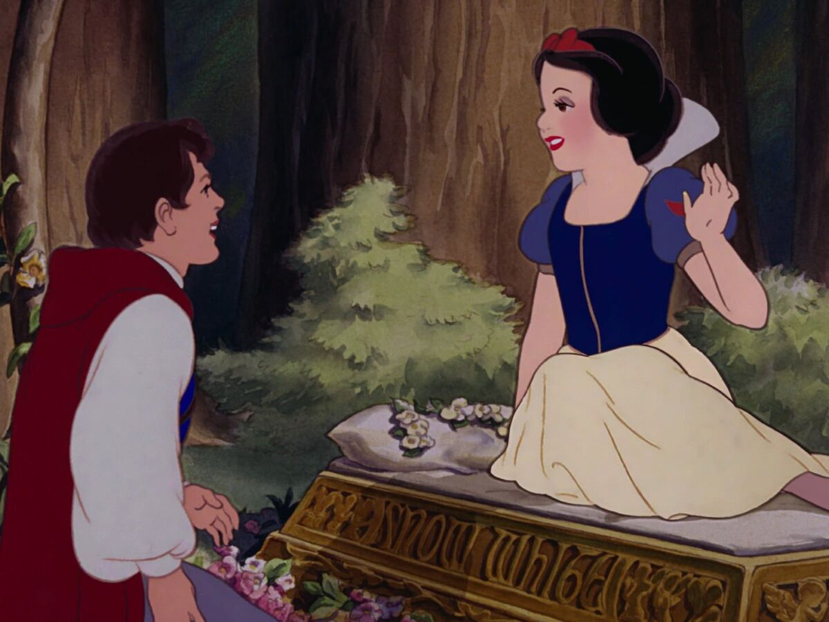 snow white and prince kiss