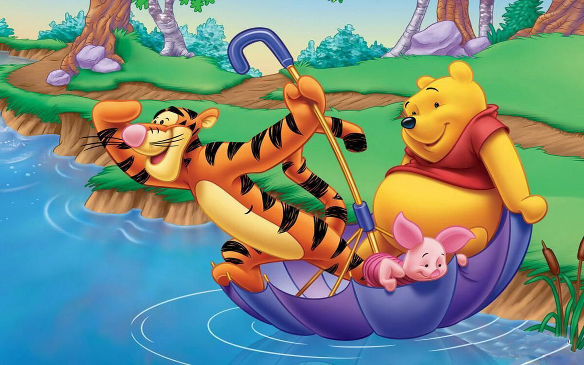 baby pooh and tigger wallpaper