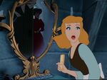 "OH NO!" (Cinderella sees her stepmother lock her up in her room.)