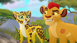 Fuli looks at Kion