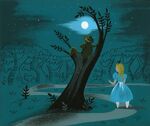 The Cheshire Cat and Alice by Mary Blair.