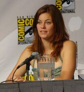 Cassidy Freeman speaks at the 2010 San Diego Comic Con.