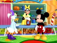 Mickey and Dr. Daisy at the Moo Mart