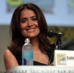 Hayek speaks at the 2014 San Diego Comic Con.