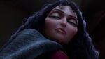 Mother Gothel hears Rapunzel agree to go with her if she lets her heal Eugene.