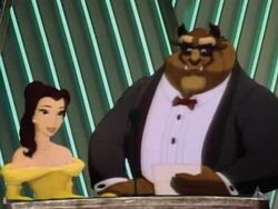 Belle and Beast at the 64th Annual Academy Awards.