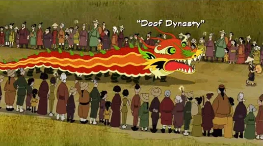 Doof Dynasty title card