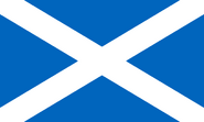 The flag of Scotland