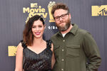 Seth Rogen and Lauren Miller at MTV Awards