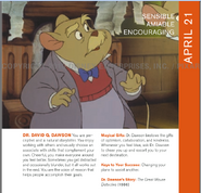 Dawson's page in Disneystrology