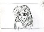 Animation sketch of Ariel by Glen Keane.