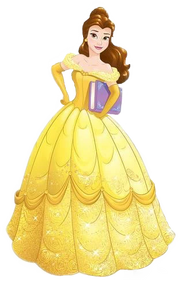 Belle golden dress with book.png
