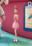 Dress-up Daisy in her ballerina dress