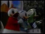 Huey, Dewey and Louie in the parade for Donald Duck's 50th birthday at Disneyland