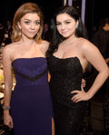 Ariel Winter and Modern Family co-star Sarah Hyland at the 22nd Annual Screen Actors Guild Awards in January 2016.