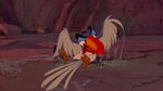 Zazu covered in saliva