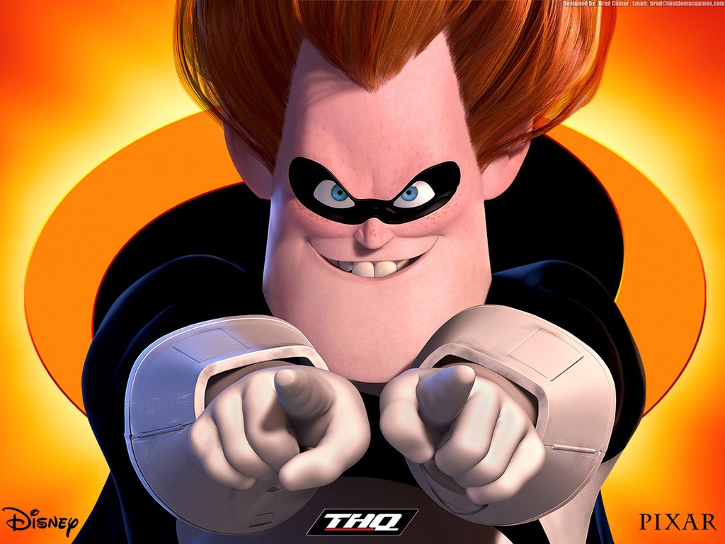 Images of Syndrome from The Incredibles. 