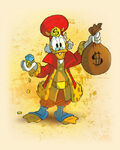 Scrooge as he appears in Wizards of Mickey.