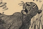 Storyboard of Bagheera in Bill Peet's version of The Jungle Book