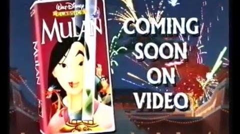 Disney's Mulan Trailer 1998 (VHS)
