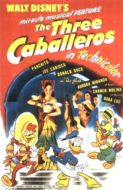 Three caballeros poster