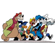 Foul Fellows Club.png (99 KB) Br'er Buzzard with Br'er Bear, Br'er Fox, Br'er Weasel, and the Big Bad Wolf