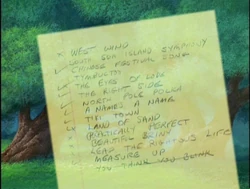 MaryPoppinsEarlySongList