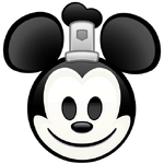 Steamboat Willie Mickey's emoji for Disney Emoji Blitz