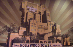Disney - The Hollywood Tower Hotel : Porte-clé métal HTH