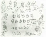 Daisy model sheet in 1971 production drawings.